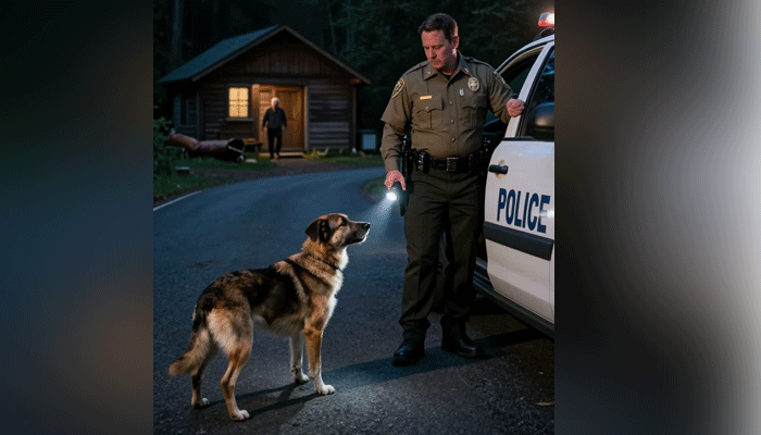 Dog leads police to home and saves owner’s life