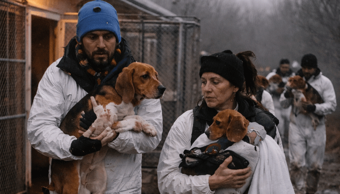 Historic Rescue Mission Saves Hundreds of Beagles from Controversial Facility