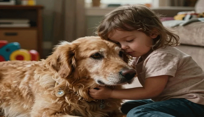 A Blind, Deaf Dog Still Finds His Way to the Child Who Needs Him Most