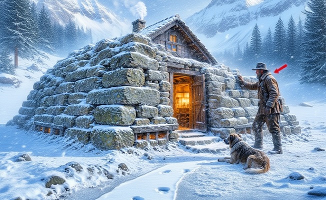 He Wrapped His Cabin in Stone — and the Blizzard Couldn’t Break In