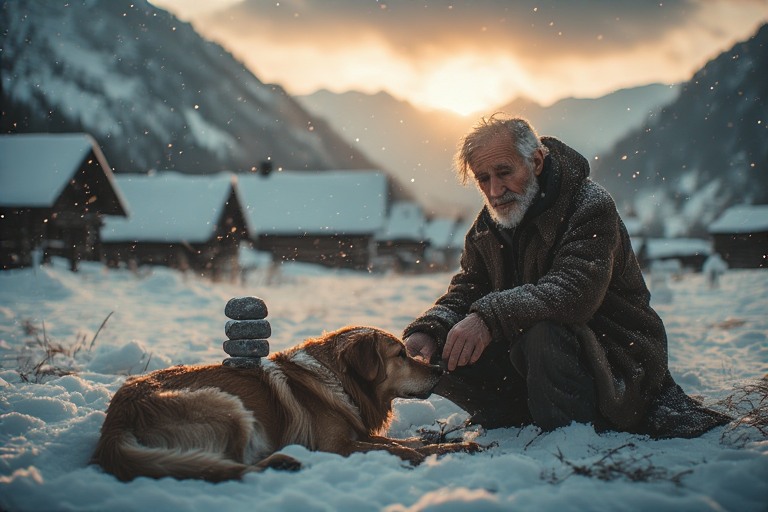 The Blind Man and His Loyal Dog — A Bond Even Death Couldn’t Break